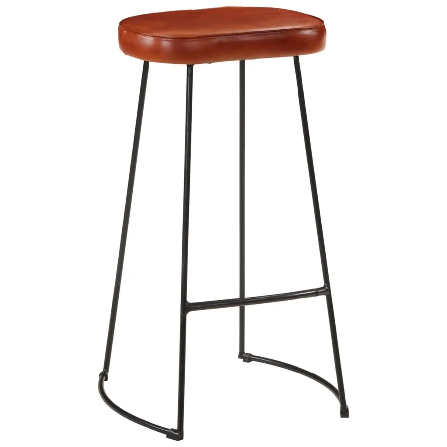 Ensemble de bar 5 pcs bois de manguier brut massif et métal - 3