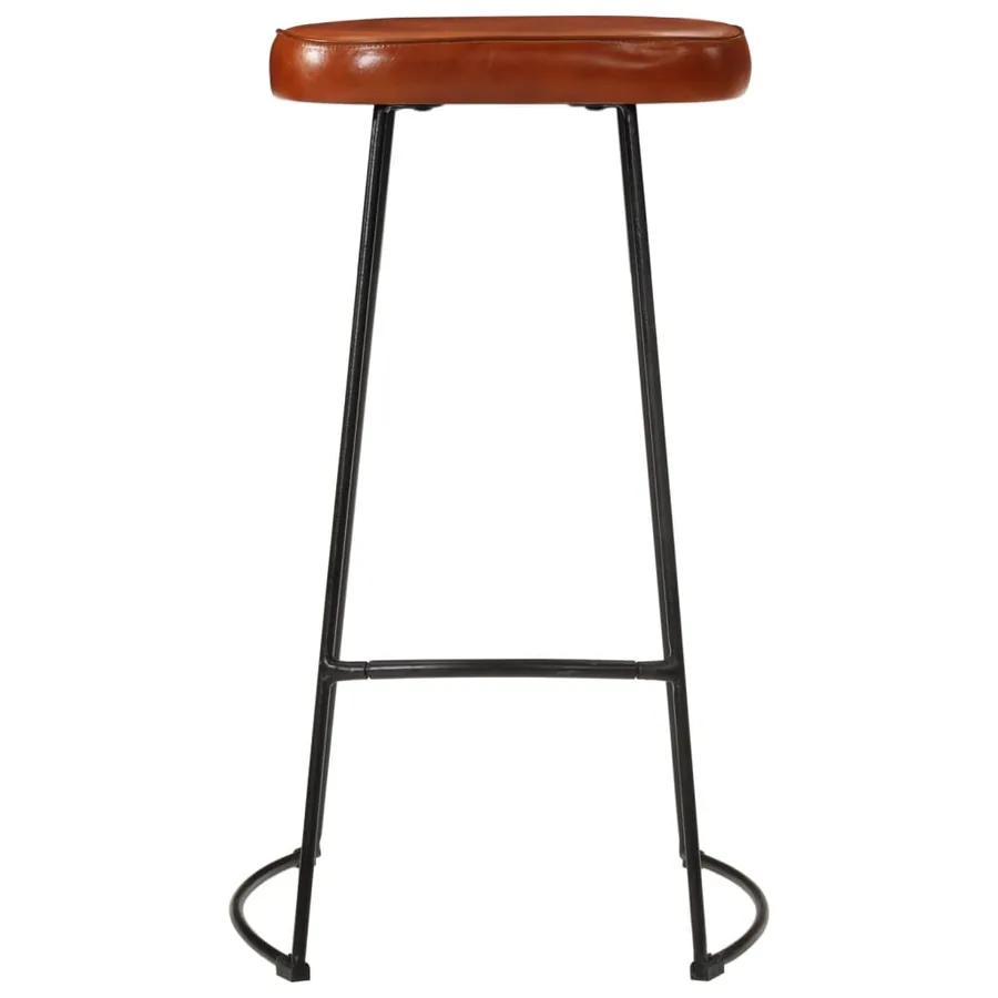Ensemble de bar 5 pcs bois de manguier brut massif et métal - 4