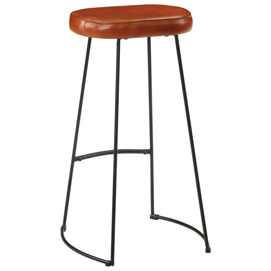 Ensemble de bar 5 pcs bois de manguier brut massif et métal - 6