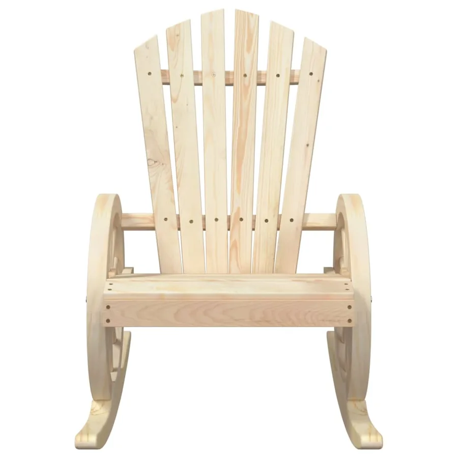 Chaise à bascule Adirondack bois de sapin massif - 4