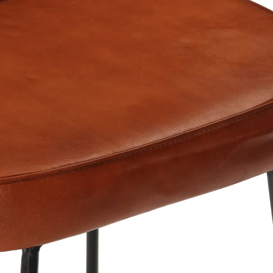Tabourets de bar lot de 2 marron foncé 41x29x62 cm - 8
