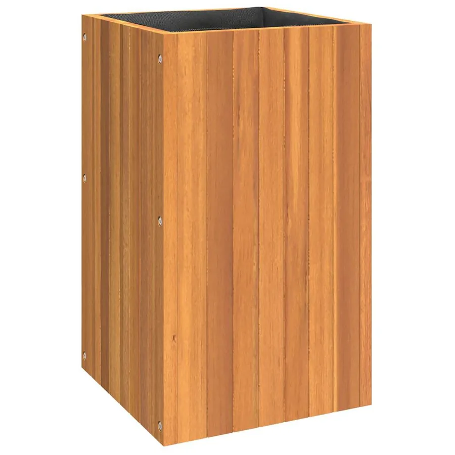 Jardinière 35x35x60 cm bois massif d'acacia - 2