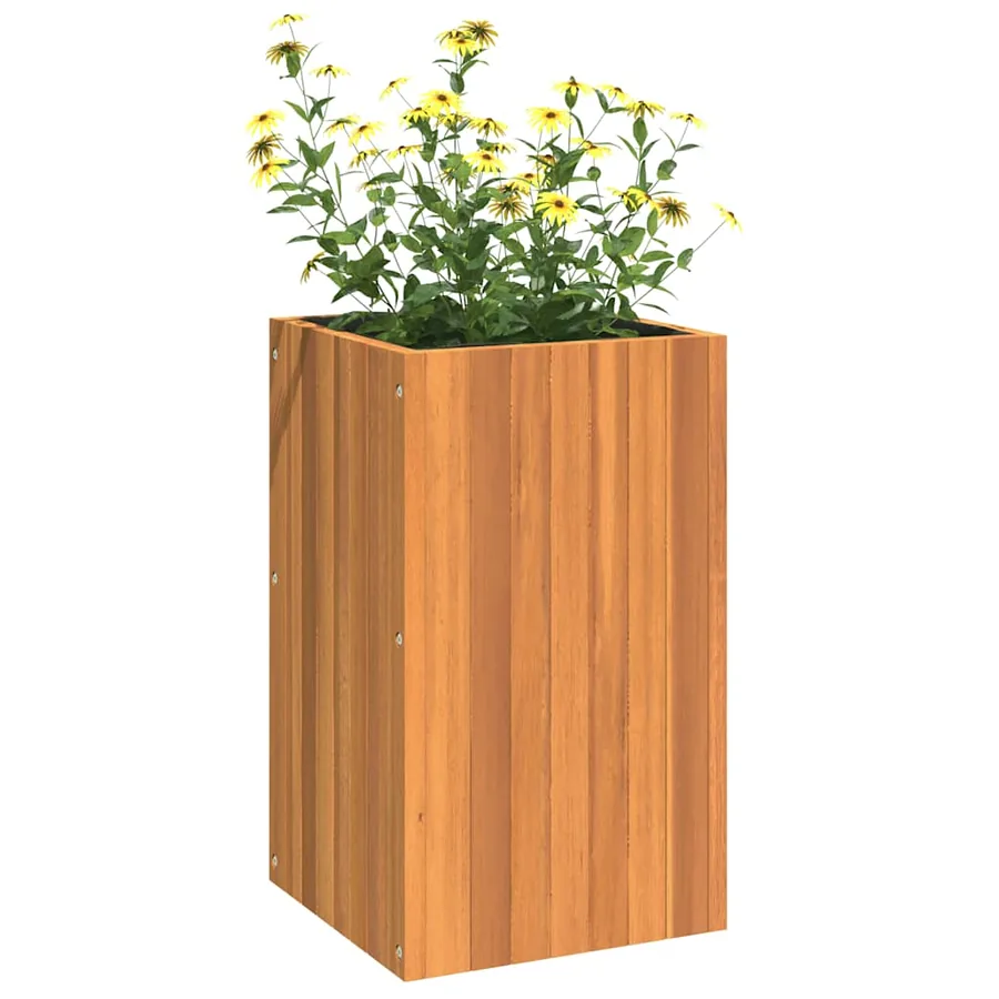 Jardinière 35x35x60 cm bois massif d'acacia - 4
