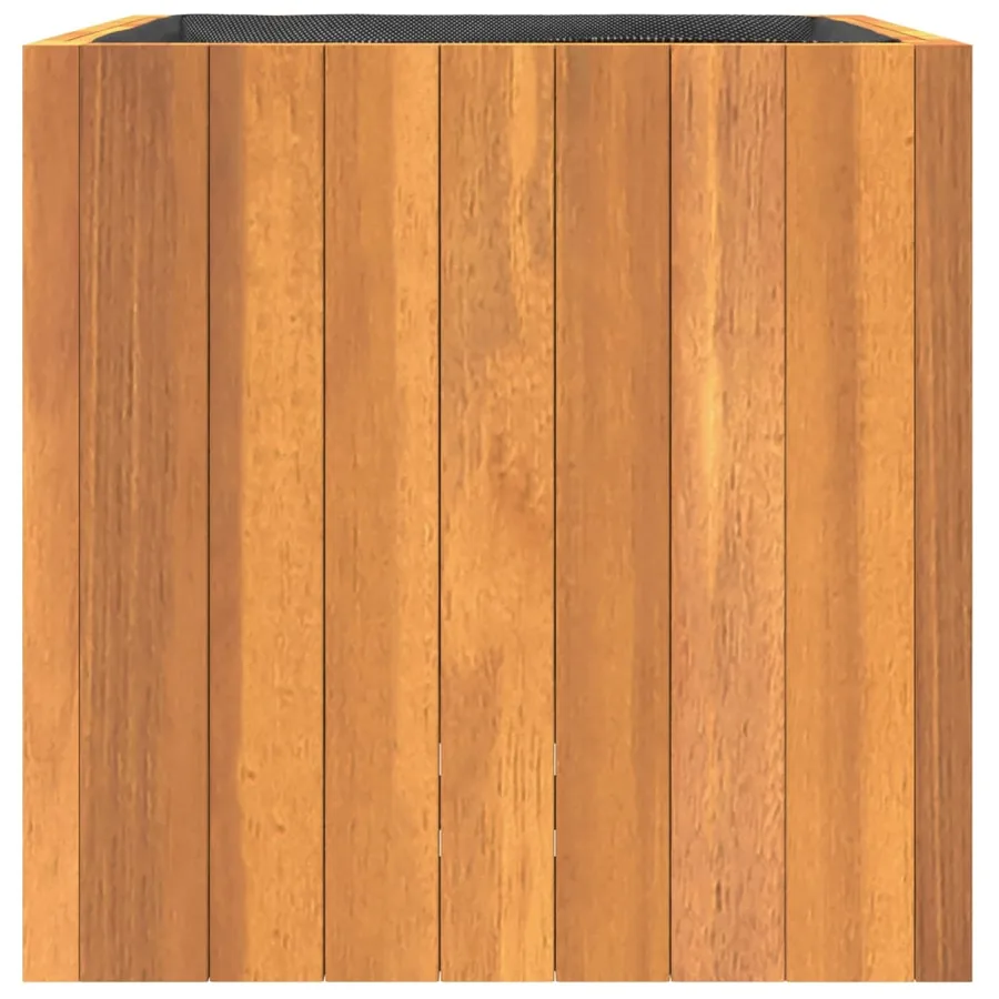 Jardinière 35x35x35 cm bois massif d'acacia - 5
