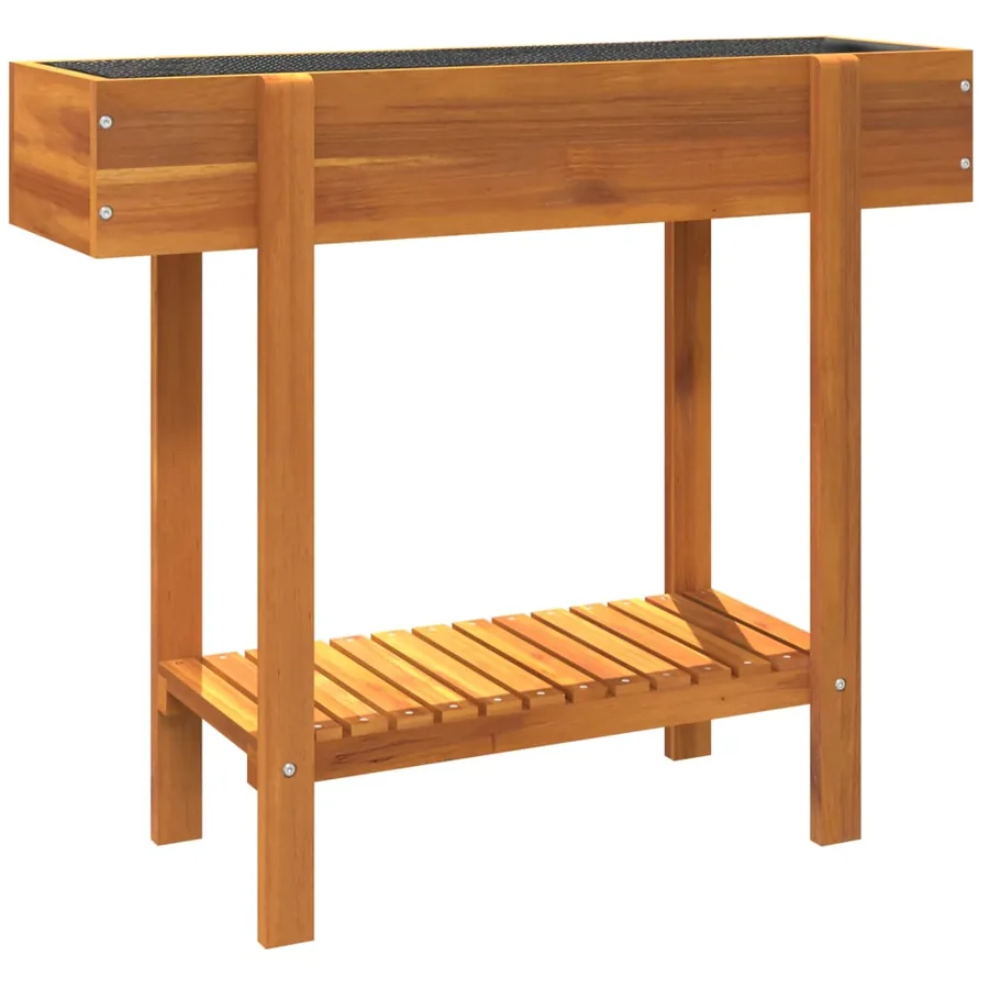 Lit surélevé de jardin 90x30x75 cm bois massif acacia - 7