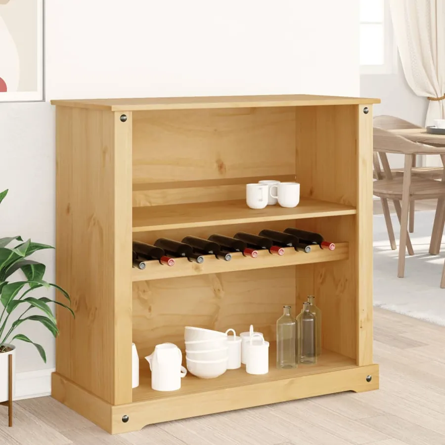 Armoire à vin Corona 107,5x51x105,5 cm bois de pin massif - 3