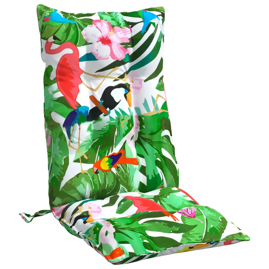 Coussins de chaise à dossier haut lot de 6 multicolore - 5