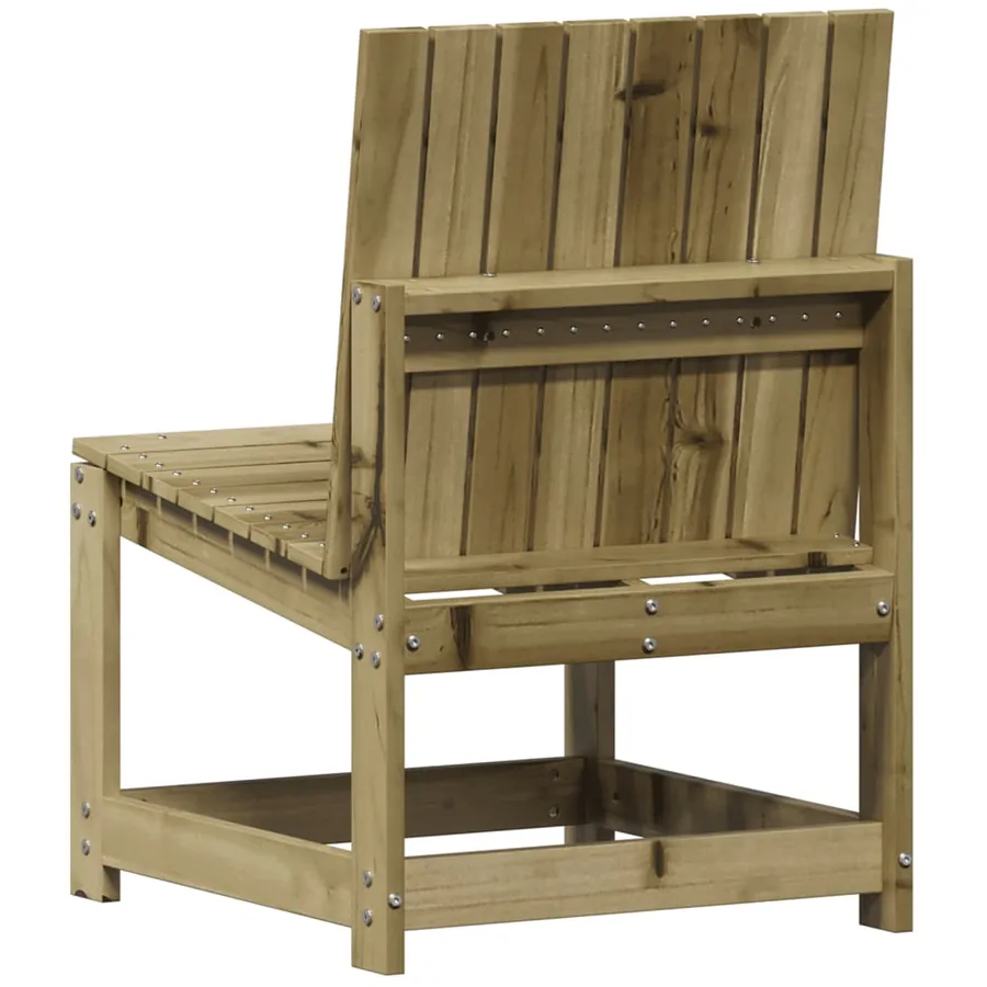 Salon de jardin 3 pcs bois de pin imprégné - 6
