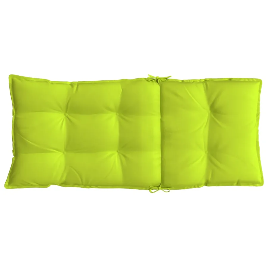 Coussins de chaise à dossier haut lot de 4 vert vif - 7