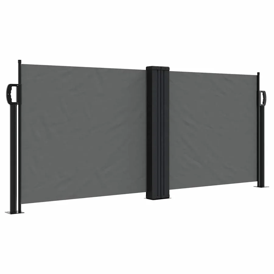 Auvent latéral rétractable anthracite 100x1000 cm - 2