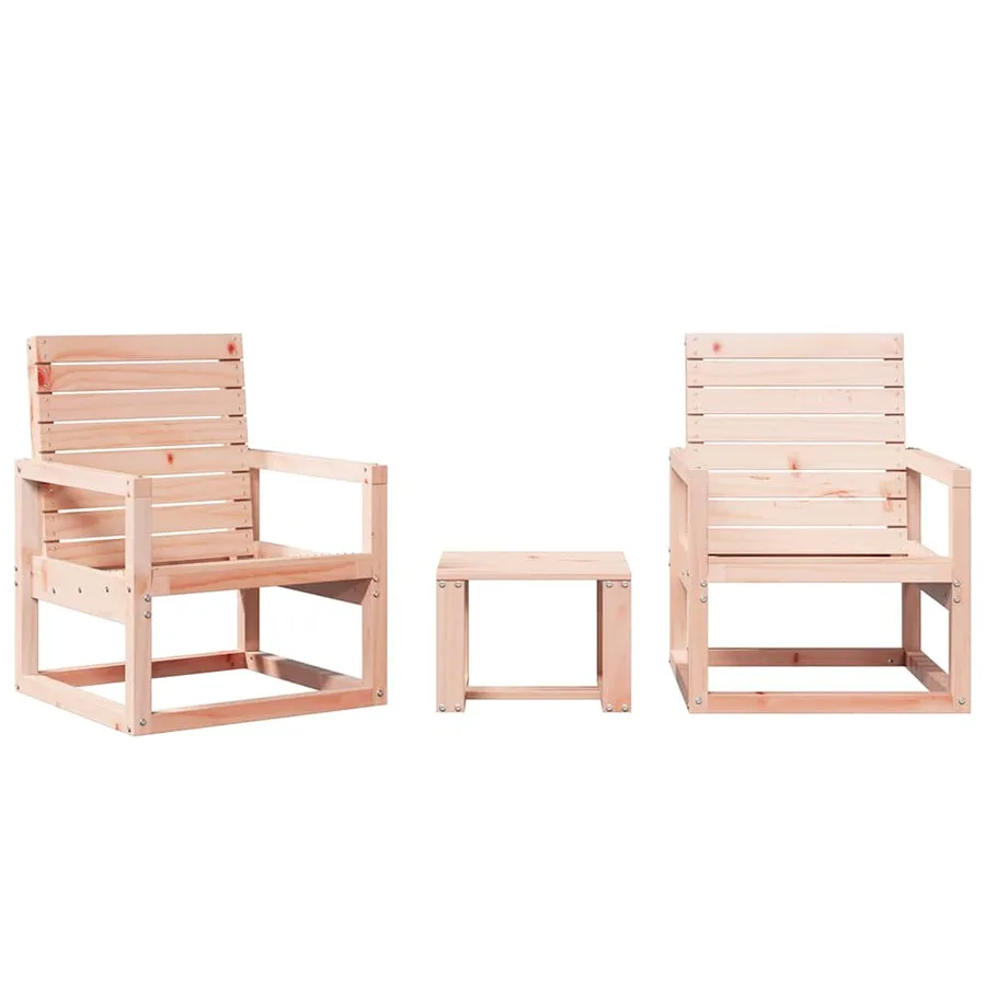 Salon de jardin 3 pcs bois massif douglas - 2