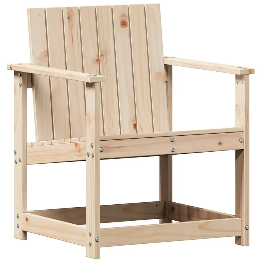 Salon de jardin 3 pcs bois massif de pin - 4
