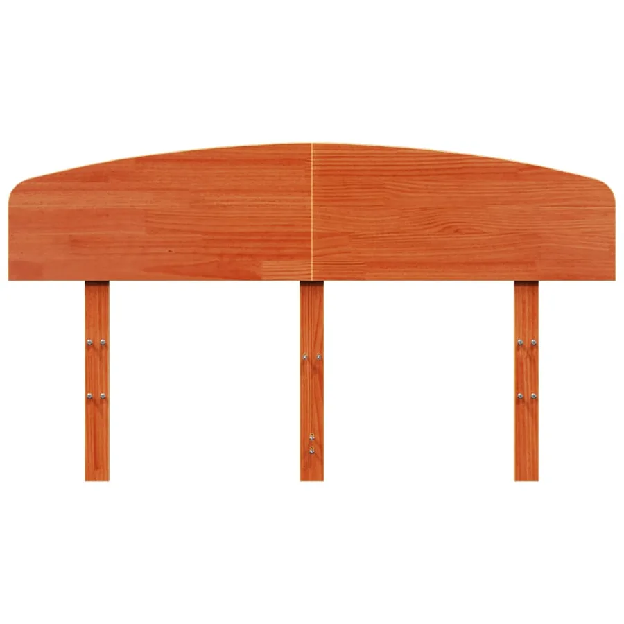 Tête de lit cire marron 150 cm bois massif de pin - 4