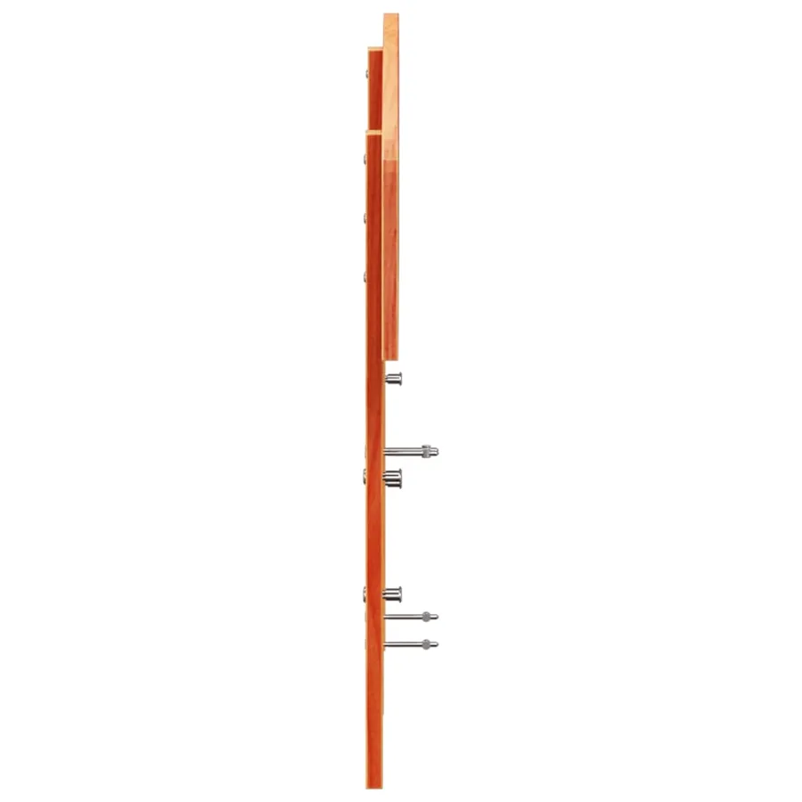 Tête de lit cire marron 150 cm bois massif de pin - 5