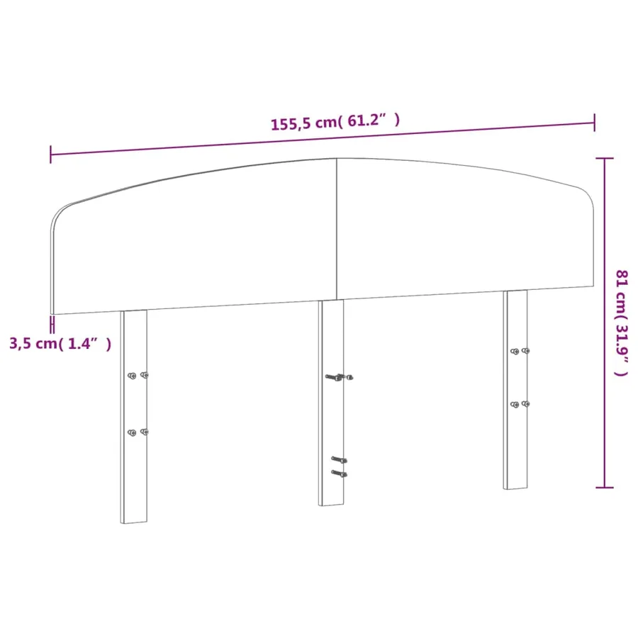 Tête de lit cire marron 150 cm bois massif de pin - 9