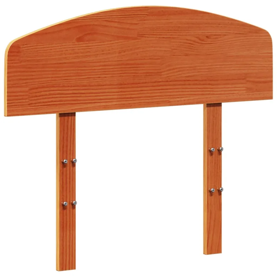 Tête de lit cire marron 100 cm bois massif de pin - 2