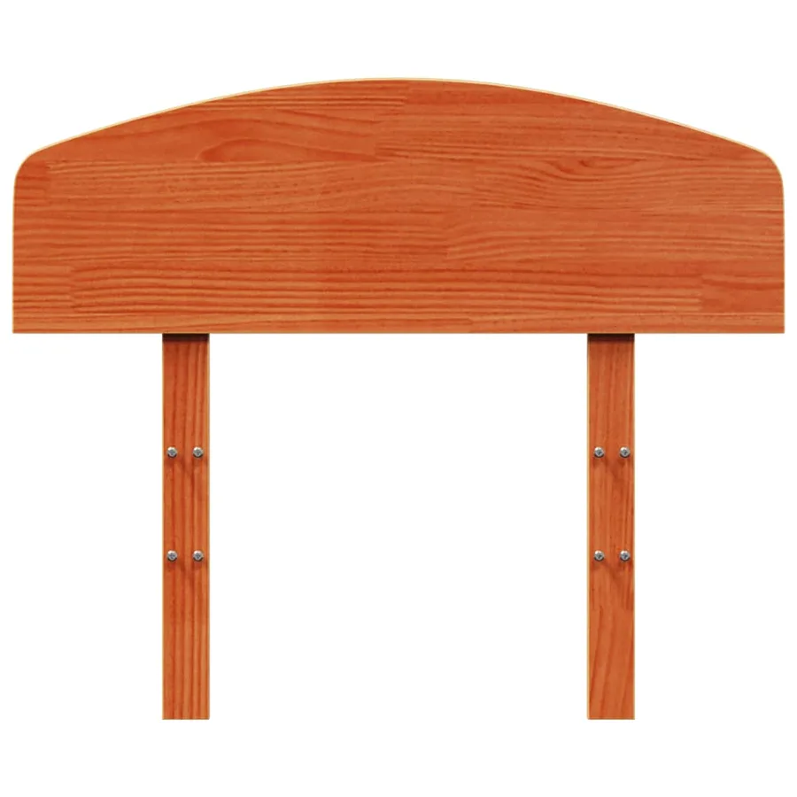 Tête de lit cire marron 100 cm bois massif de pin - 4