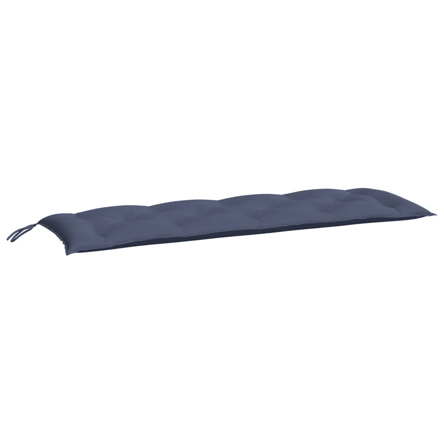 Coussins de banc de jardin lot de 2 bleu marine 150x50x7 cm - 4