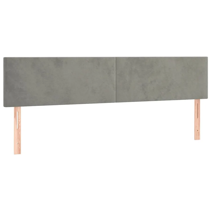 Sommier à lattes de lit et matelas gris clair 120x190cm velours - 7