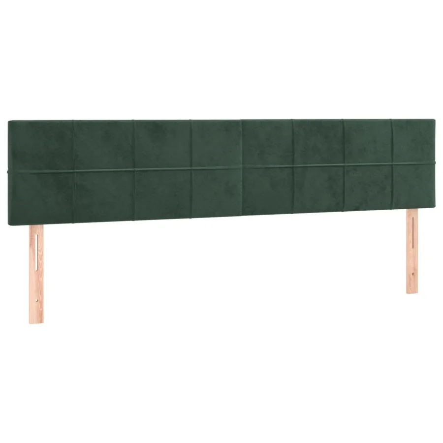 Sommier à lattes de lit avec matelas vert foncé 120x190 cm - 7