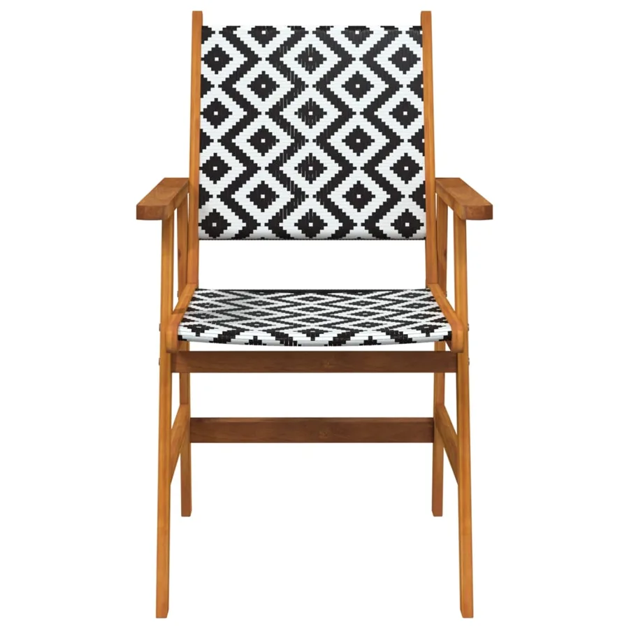 Ensemble à manger de jardin 5 pcs Bois d'acacia solide - 6