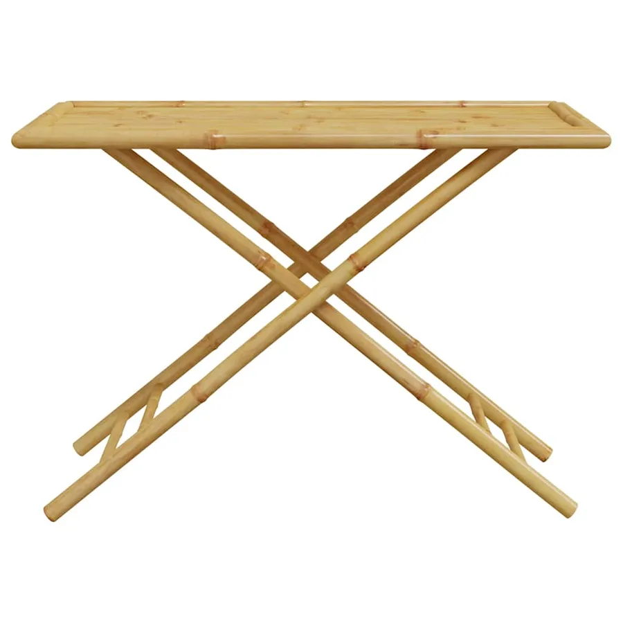 Table de jardin pliable 110x55x75 cm bambou - 4