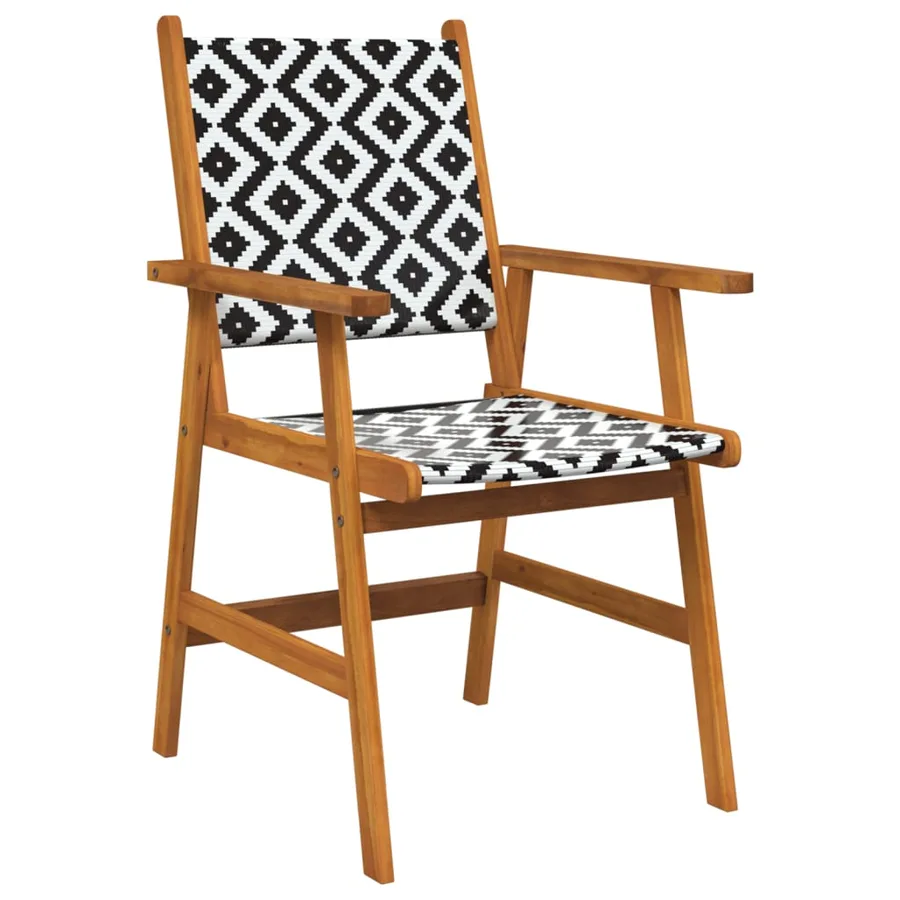 Ensemble à manger de jardin 3 pcs Bois d'acacia solide - 5
