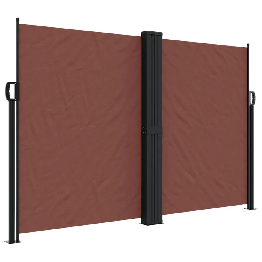 Auvent latéral rétractable marron 160x600 cm - 2
