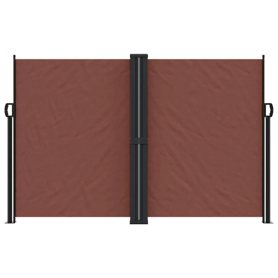 Auvent latéral rétractable marron 160x600 cm - 3