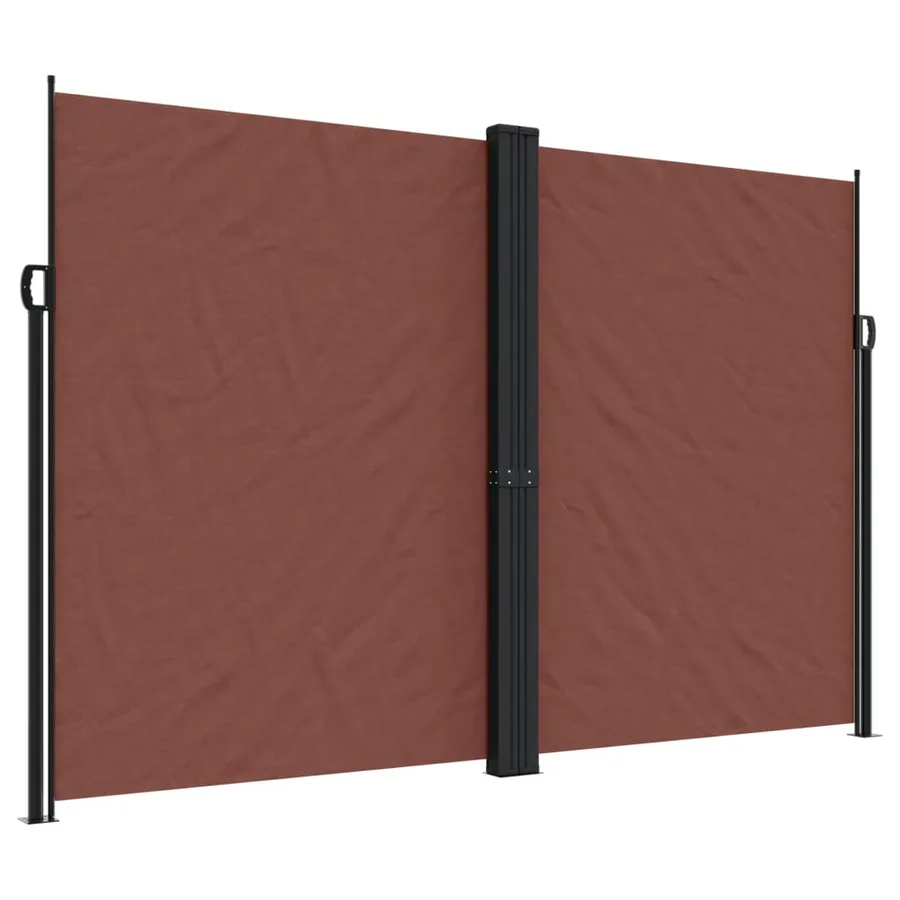 Auvent latéral rétractable marron 220x600 cm - 2