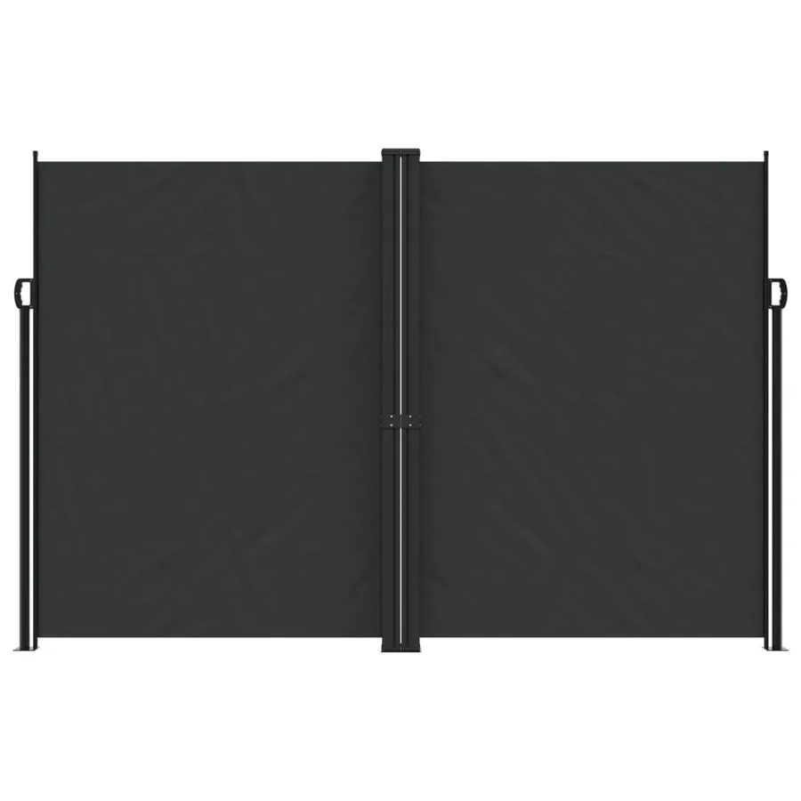 Auvent latéral rétractable noir 220x600 cm - 3