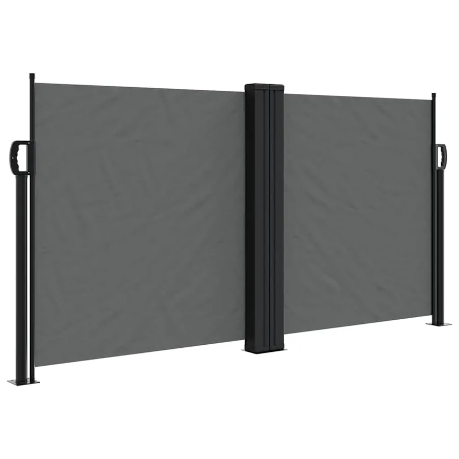 Auvent latéral rétractable anthracite 120x600 cm - 2
