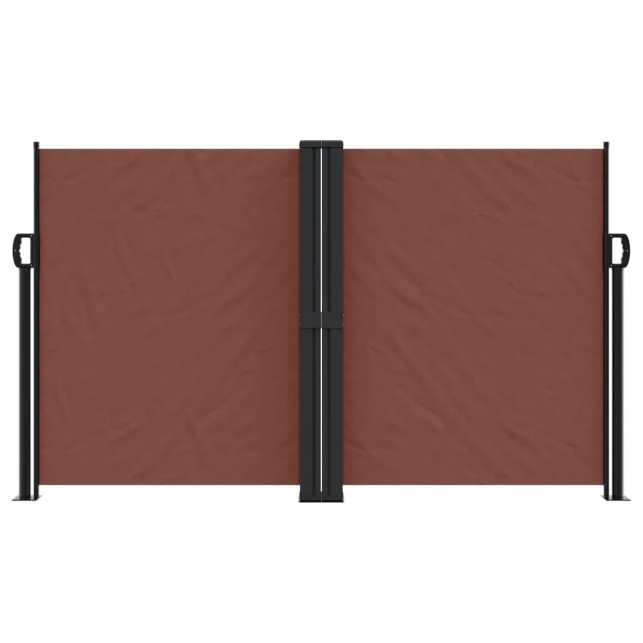 Auvent latéral rétractable marron 140x1000 cm - 3