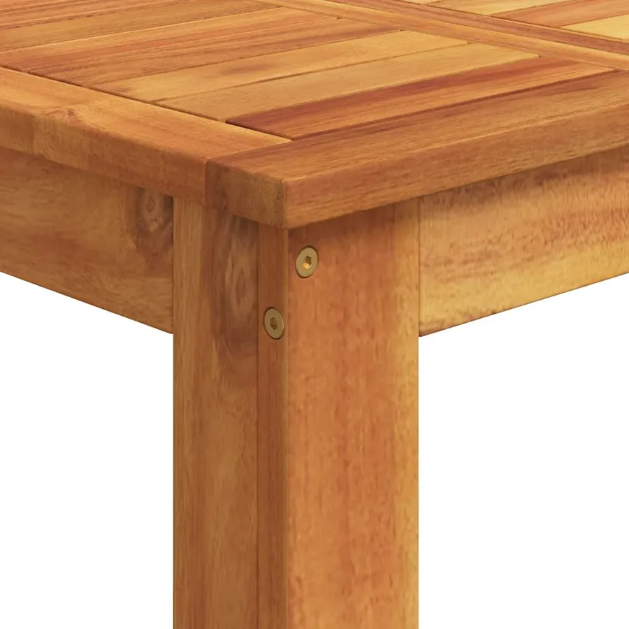Ensemble de bar de jardin 5 pcs noir bois massif acacia rotin - 10