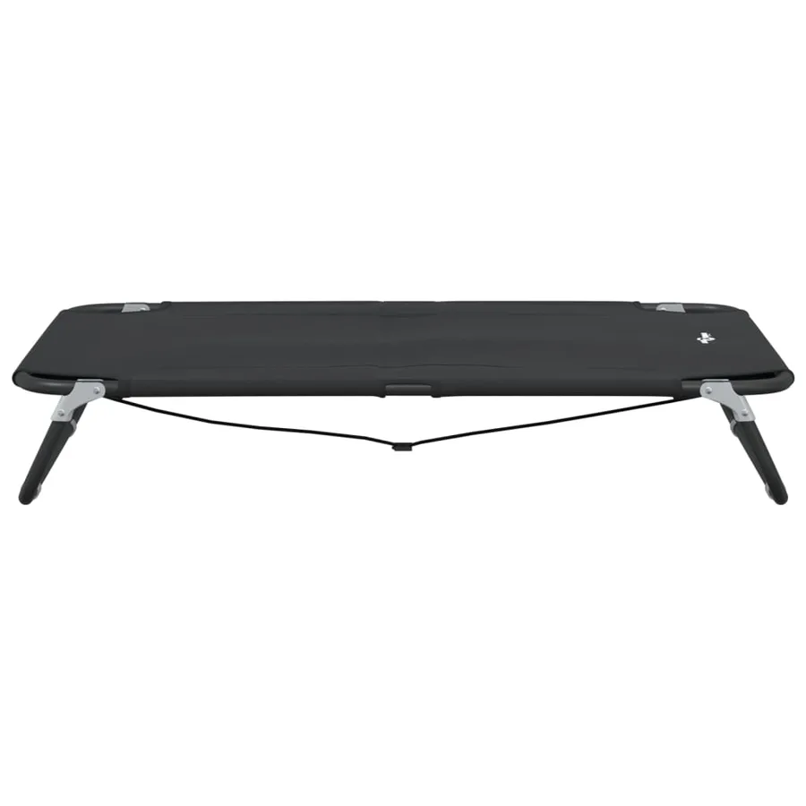Lit pour chien pliable anthracite tissu Oxford et acier - 5