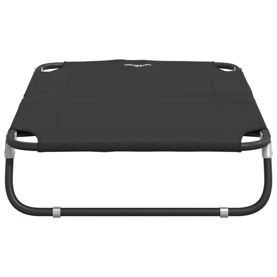 Lit pour chien pliable anthracite tissu Oxford et acier - 6