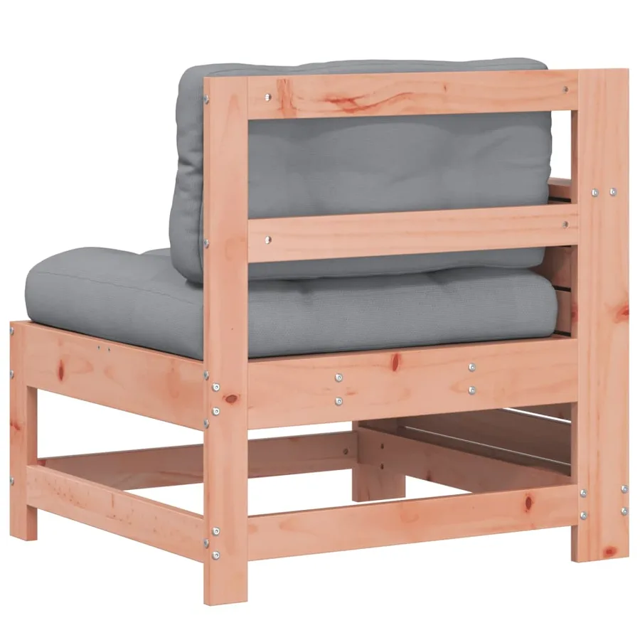 Canapé de jardin accoudoir avec coussin bois massif douglas - 6