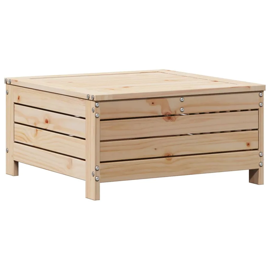 Salon de jardin 7 pcs avec coussins Bois de pin massif - 7