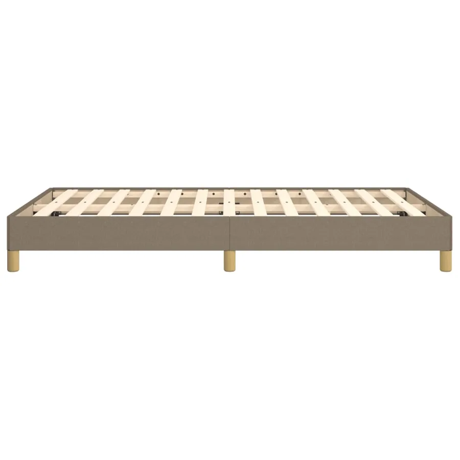 Cadre de lit sans matelas taupe 120x190 cm tissu - 6