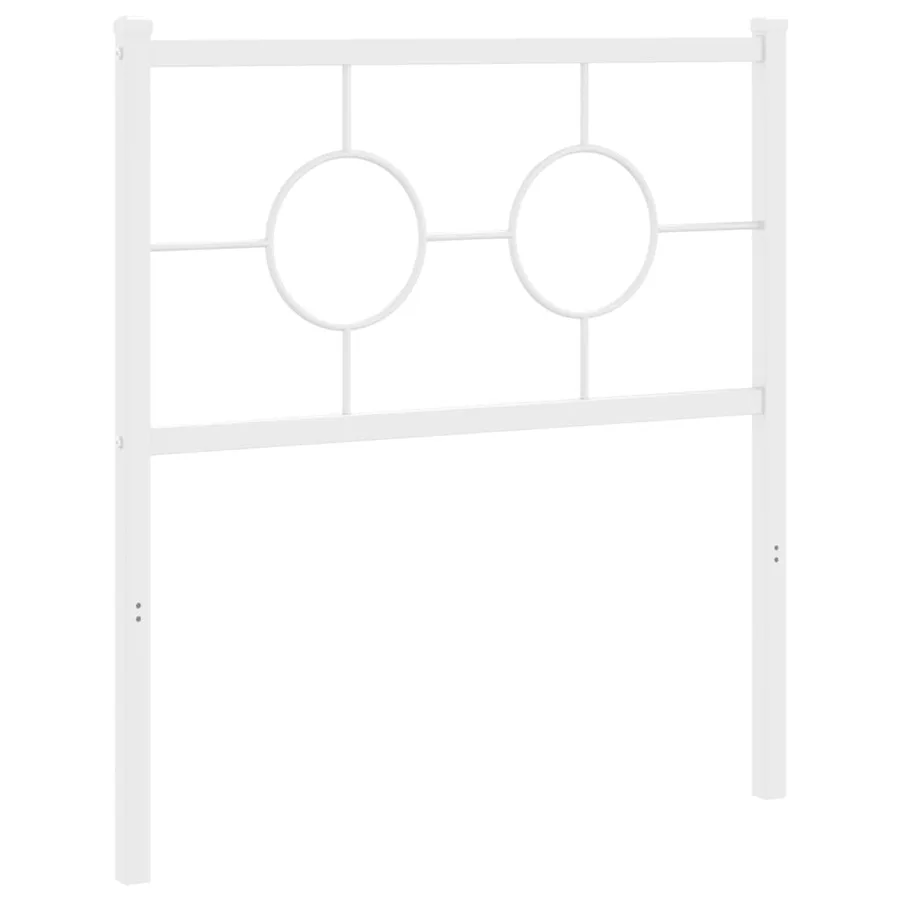 Tête de lit de remplacement métal blanc 80 cm - 2