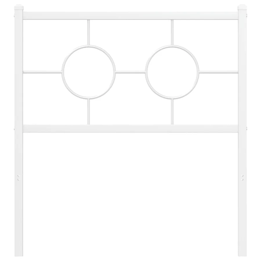Tête de lit de remplacement métal blanc 80 cm - 3