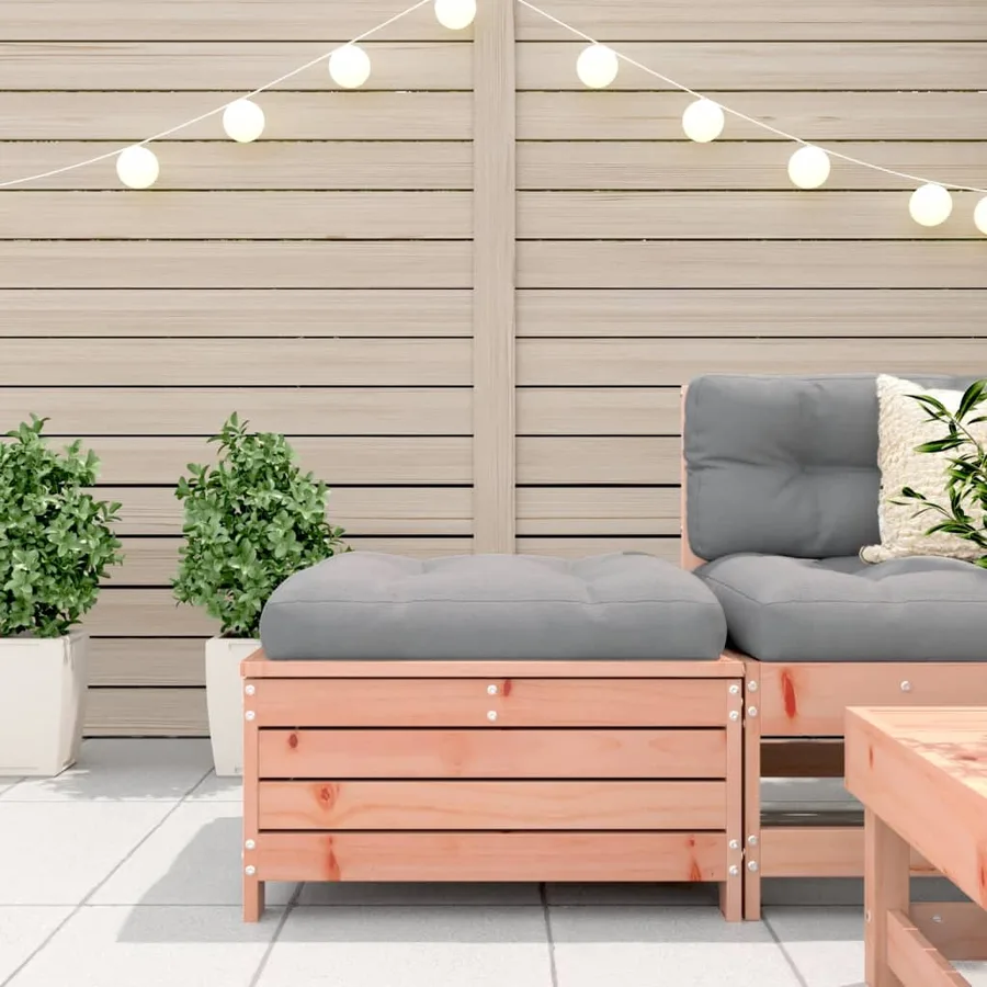 Repose-pied de jardin 62x63,5x32 cm bois massif de douglas - 3