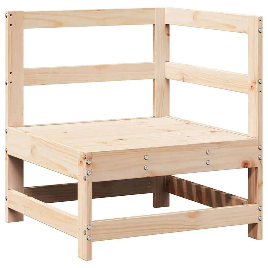 Salon de jardin 7 pcs Bois de pin massif - 4
