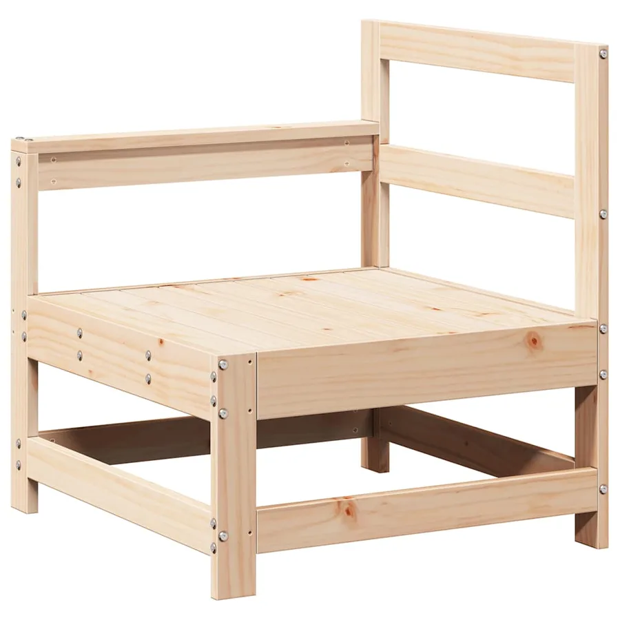 Salon de jardin 7 pcs Bois de pin massif - 5