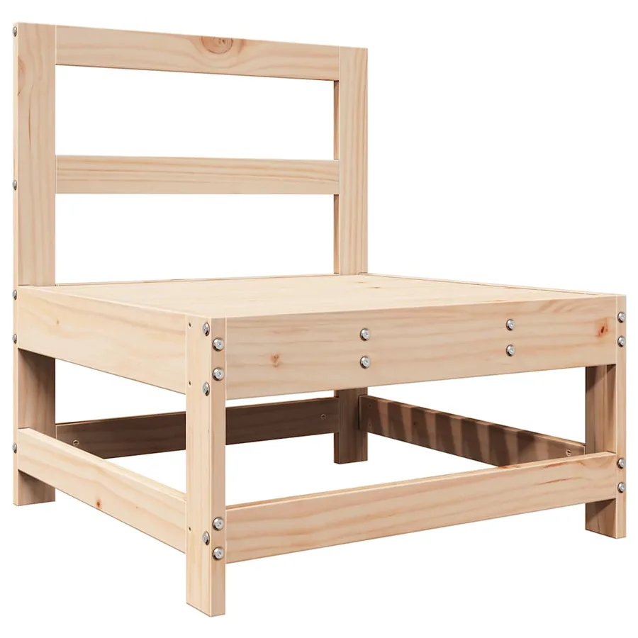Salon de jardin 7 pcs Bois de pin massif - 6