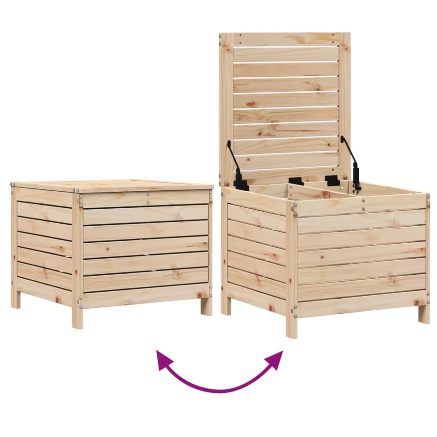 Salon de jardin 7 pcs bois de pin massif - 10
