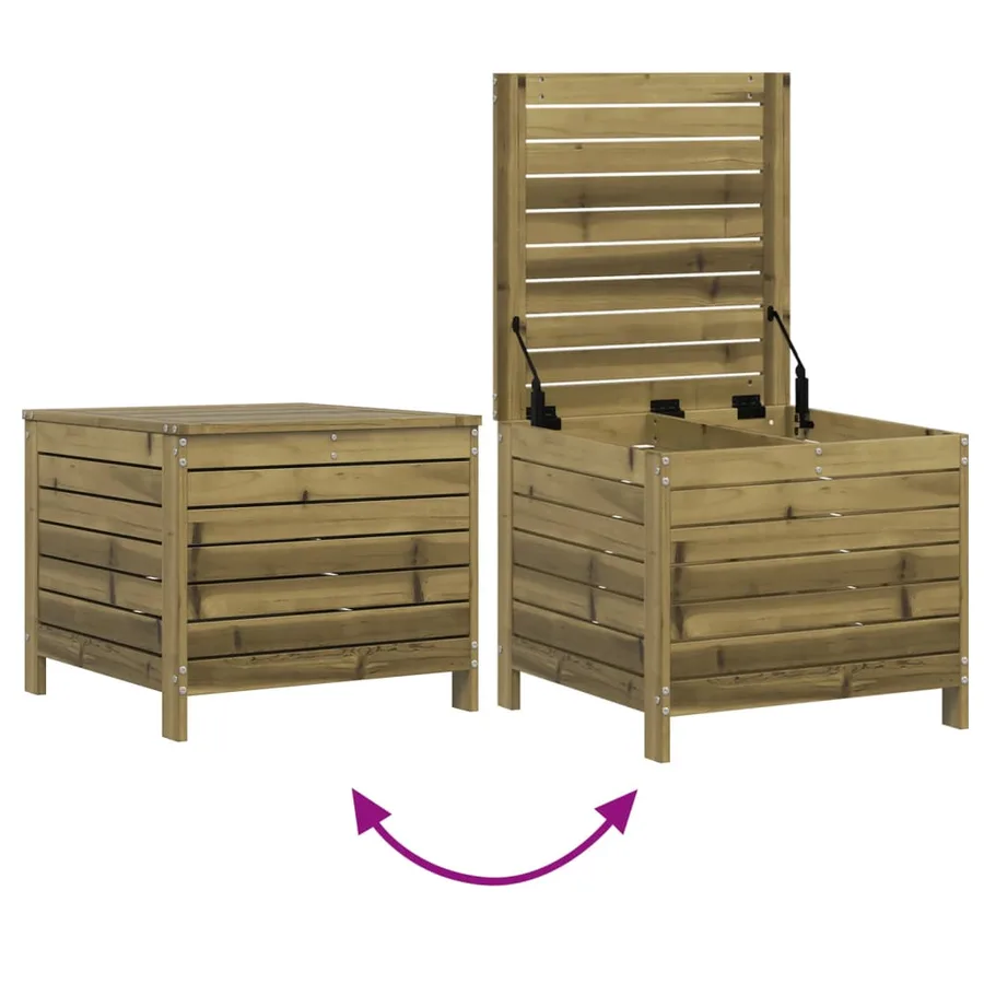 Salon de jardin 7 pcs bois de pin imprégné - 11