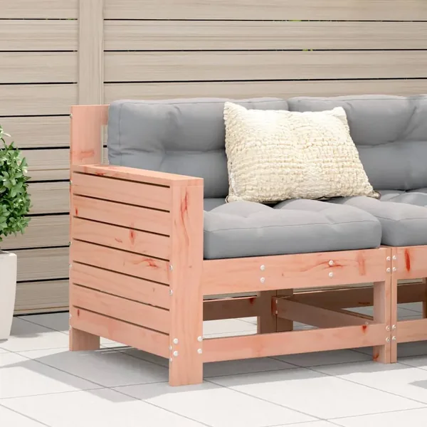 Canapé de jardin accoudoir 69x62x70,5 cm bois massif douglas