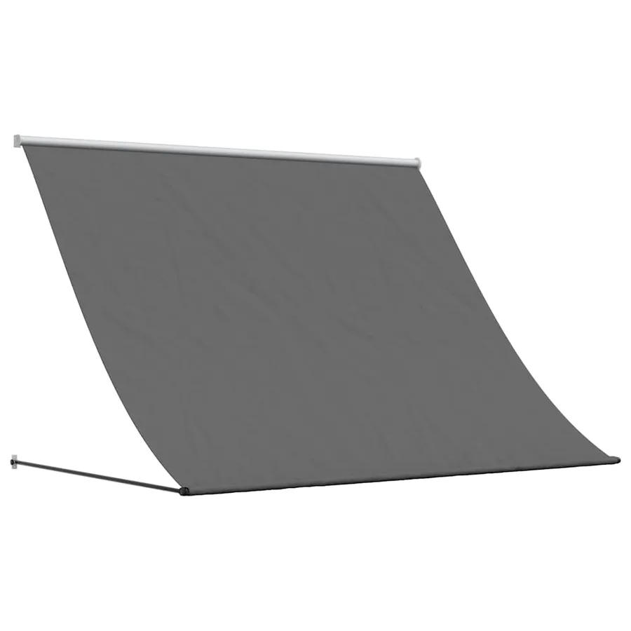 Auvent rétractable anthracite 250x150 m tissu et acier - 2