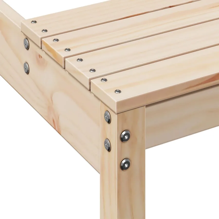 Table de pique-nique 160x134x75 cm bois massif de pin - 7